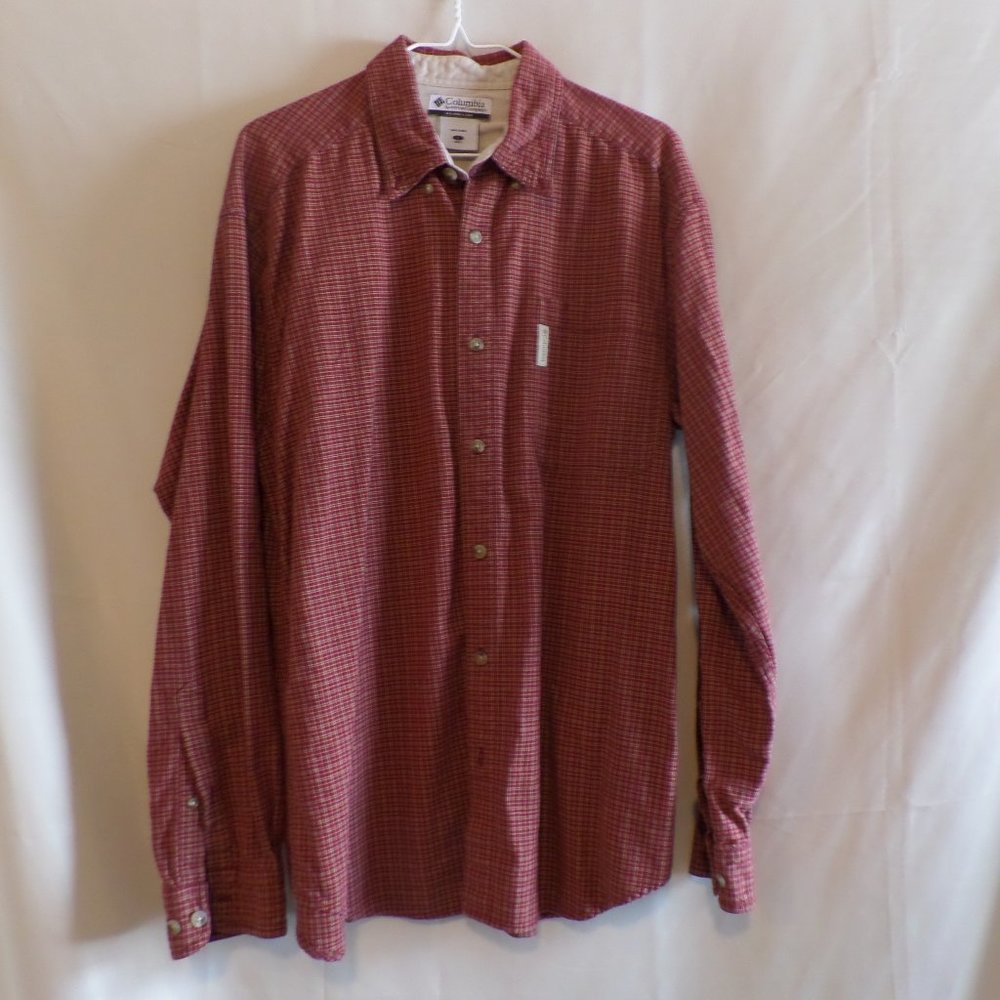 Columbia Striped Long Sleeve Button Down Shirt – Size L